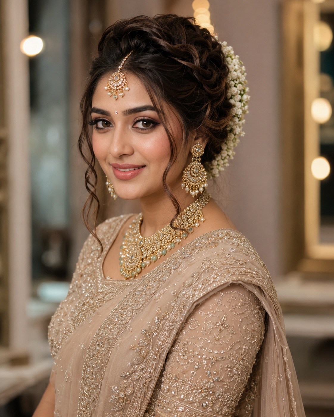 Happy client bridal portrait
